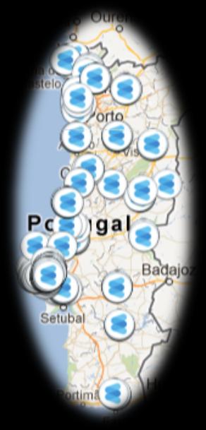 pubbliche e 30 stazioni veloci Portogallo: 1300 stazioni pubbliche di