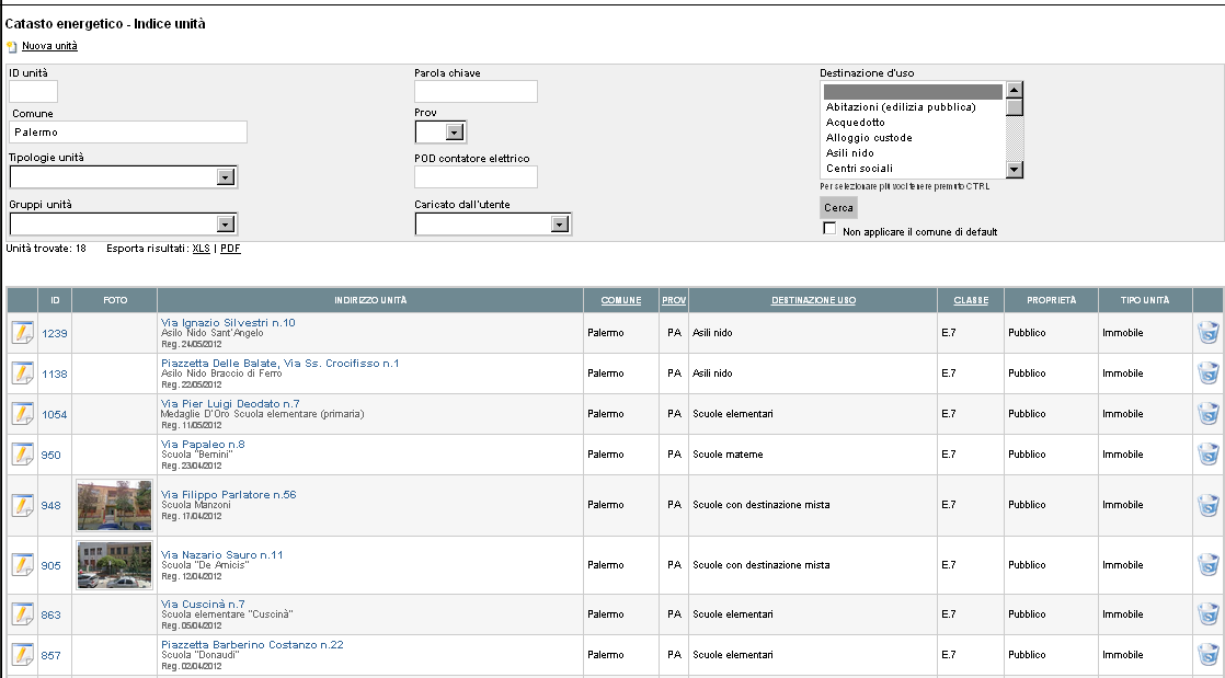 Progetto di miglioramento dell efficienza energetica