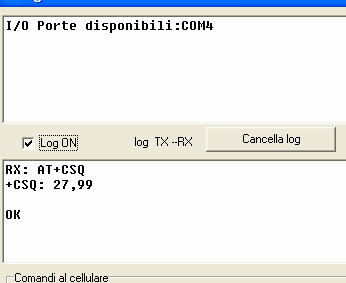 cliccare su Configura porte per configurare la porta di comunicazione tra il pc e il telefono GSM o satellitare Ricarcare le porte