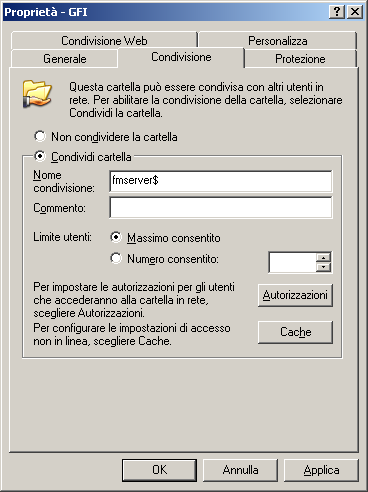 Autorizzazioni per il monitoraggio remoto Per impostazione predefinita, soltanto gli amministratori possono controllare il server fax GFI FAXmaker in remoto.