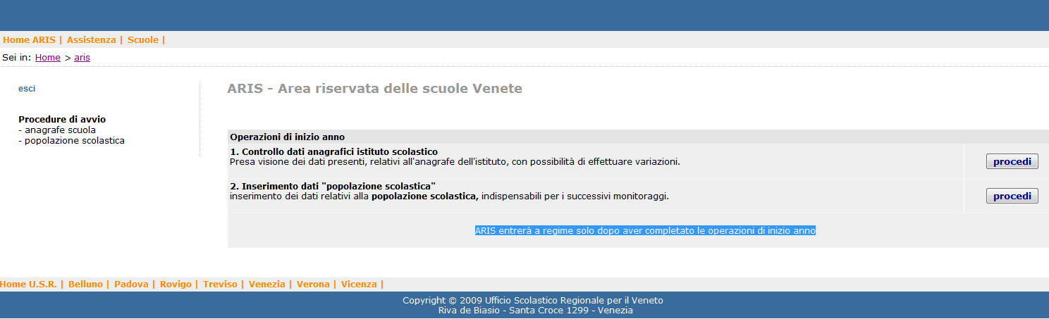 P a g. 2 2. COM E STRUTTURATA LA BANCA DATI DELLE SCUOLE PARITARIE?