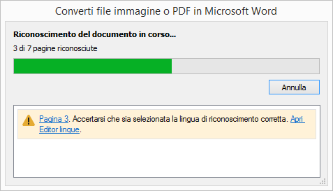 o o o o o o Avvio rapido contiene le operazioni di ABBYY FineReader più comuni Microsoft Word contiene un elenco delle operazioni automatiche di conversione dei documenti in Microsoft Word Microsoft