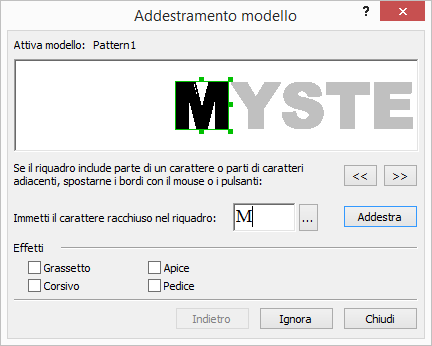 4. Fare clic sul pulsante Editor modelli. Nota. L'addestramento dei modelli non è supportato per le lingue asiatiche. 5. Nella finestra di dialogo Editor modelli fare clic su Nuovo 6.