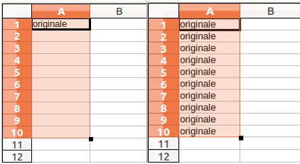 Figura 116: utilizzare lo strumento Riempimento Utilizzo di una serie di riempimento Un modo più complesso di usare lo strumento Riempimento consiste nell'usare una serie.