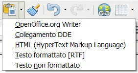 Figura 8: Selezione di una porzione verticale di testo Tagliare, copiare e incollare testo Il modo in cui si taglia e copia testo con Writer è simile a quello usato in altre applicazioni.