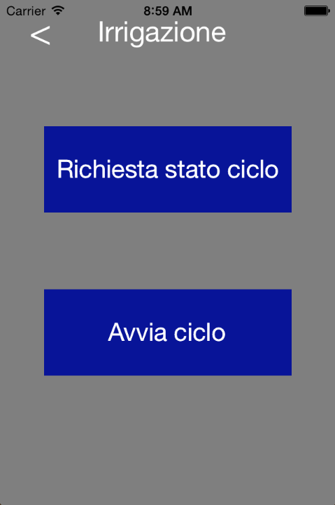 Automazioni Selezionando questa attività si accede alla gestione dei gruppi di automazione configurati. L applicazione presenta, al fondo, due pulsanti uno di Salita e uno di Discesa.