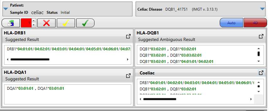 Facendo click sulle frecce nell angolo superiore destro del campo risultati si apre un dettaglio sui risultati corrispondenti.