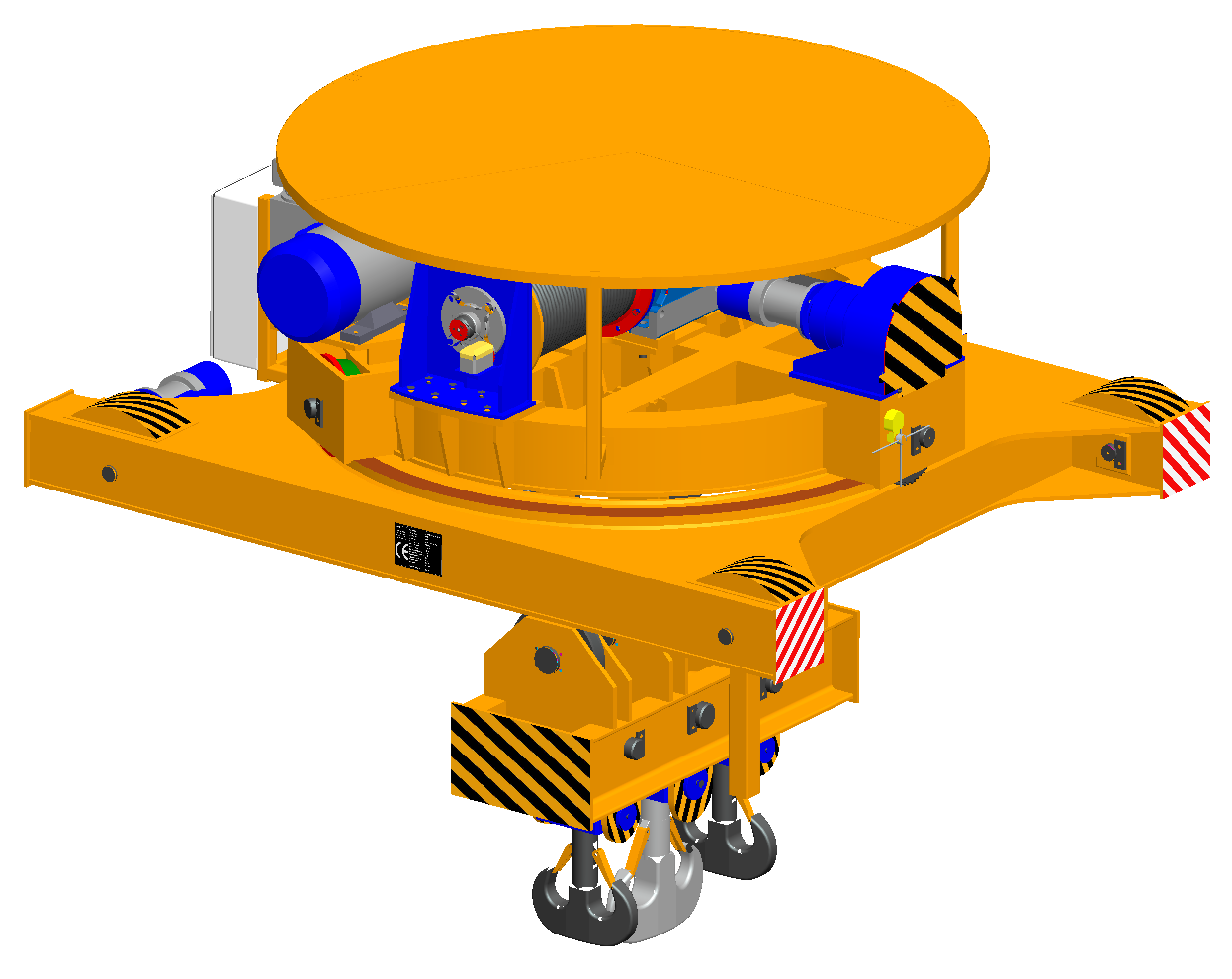 > Gru a ponte di processo Overhead cranes > Gru a cavalletto Gantry cranes > Altro per info contattare lo staff And more ask the staff 1. 2. 3. 1. Gruppo tamburo di sollevamento 1. Drum assembly 2.