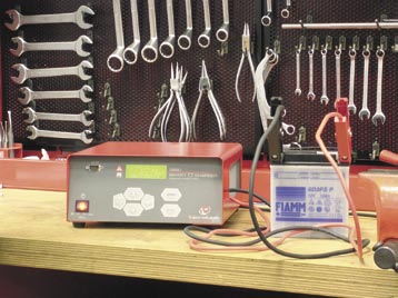 Acceptance for partially sulphated batteries test - Charge compensation in relation to the battery temperature (option) - Acoustic errors signal, alarm at the charging end - Possibility of charge