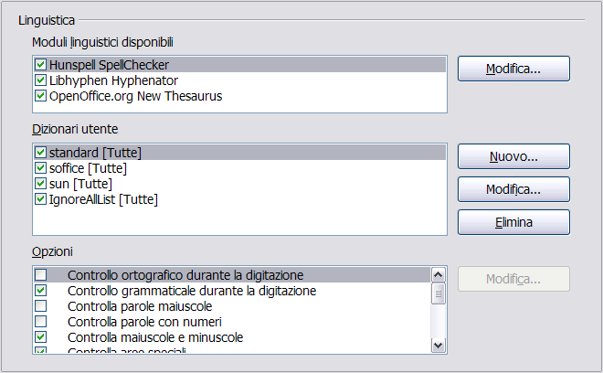 pagina (Figura 25), scegliete le impostazioni che ritenete utili.