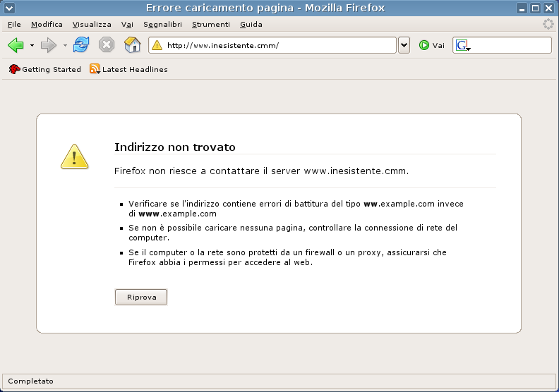 Spostarsi in un'altra pagina utilizzando la barra degli indirizzi È possibile spostarsi in un'altra pagina digitandone l'indirizzo internet o URL.