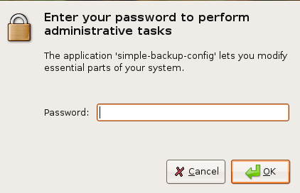 volta installato si può accedere a sbackup da System >Administration >Simple Backup