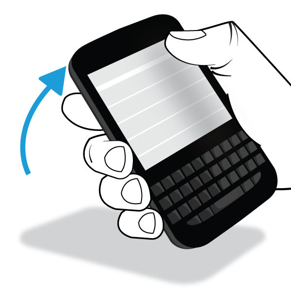 attiva questa funzione e si solleva il dispositivo BlackBerry da una superficie piatta, il dispositivo si attiva automaticamente.