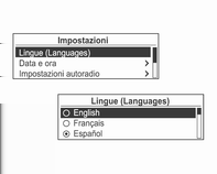 112 Introduzione Tabella informativa su Impostazioni Lingue (Languages) Indica l'elenco dettagliato per il menu delle impostazioni o lo stato di funzionamento di pertinenza.