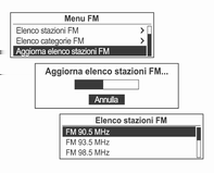 Radio 123 Menu DAB Annunci DAB Da Menu DAB, ruotare la manopola multifunzione e spostare su Annunci DAB, e poi premere la manopola multifunzione. Il sistema visualizzerà gli annunci DAB.