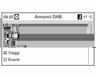 Radio 23 Per cercare un tipo di programma determinato dalla stazione: selezionare l'opzione relativa alla categoria specifica della gamma d'onda.