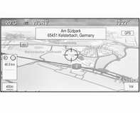 Navigazione 53 Quando il sistema Infotainment non può trovare un indirizzo valido, verrete avvisati con un messaggio. Verrà visualizzato un menù di conferma.