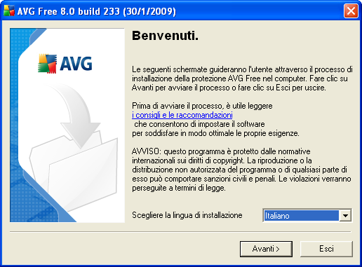Come installare AVG sul tuo Computer Avvia il file che hai appena scaricato sul Desktop (o in qualunque altra cartella del tuo