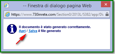 STAMPA Stampa il tuo modello 730 solo se lo stato della dichiarazione è.