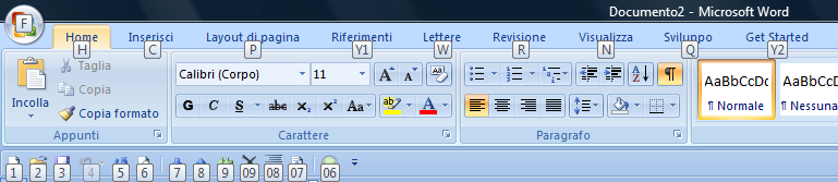 Word 2007 [Ctrl] insieme ad altri tasti (Sono note a tutti le combinazioni: [Ctrl+C] per copiare, [Ctrl+X] per tagliare e [Ctrl+V] per incollare).