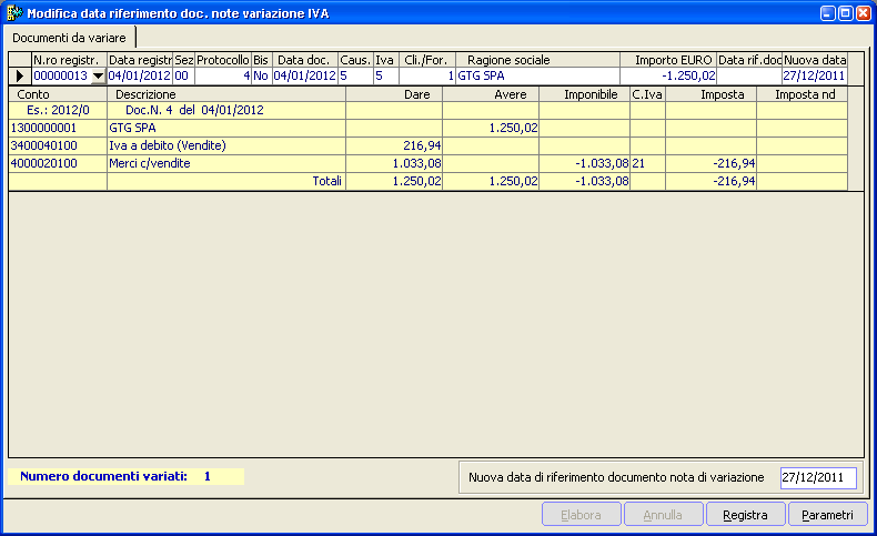 Utility Modifica data riferimento doc.