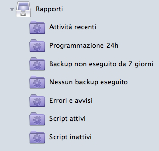 Utilizzo di report e resoconti delle operazioni Le funzioni di generazione di report di Retrospect consentono di monitorare i messaggi di errore e la cronologia di esecuzione dei backup visualizzando