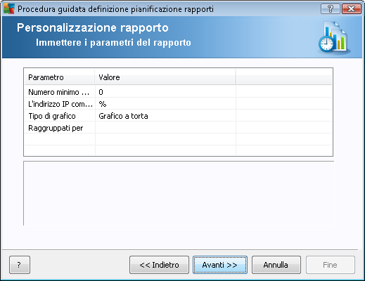 A sinistra scegliere quali gruppi devono essere inclusi e a destra scegliere le singole workstation per il rapporto.