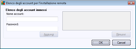 Questa finestra di dialogo è destinata a semplificare il lavoro e ad accelerare il processo di installazione.