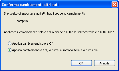 Si visualizza la finestra Risorse del computer in cui si seleziona l unità di tipo NTFS, cliccandoci sopra con il tasto destro del mouse.