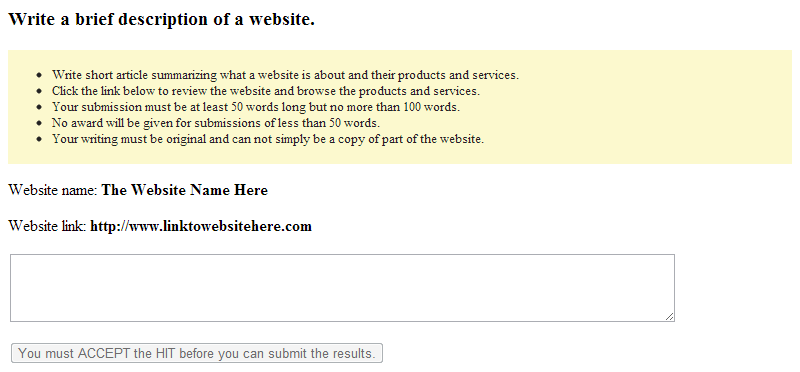 76 Esperimento Due: Operativo Figura 6.6: Esempio di task per la categoria writing. (da [25]) 6.3.