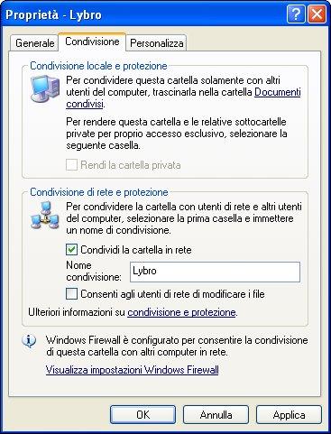 In questo modo tutti i computer potranno leggere e scrivere sullo stesso archivio di Lybro. Importante.