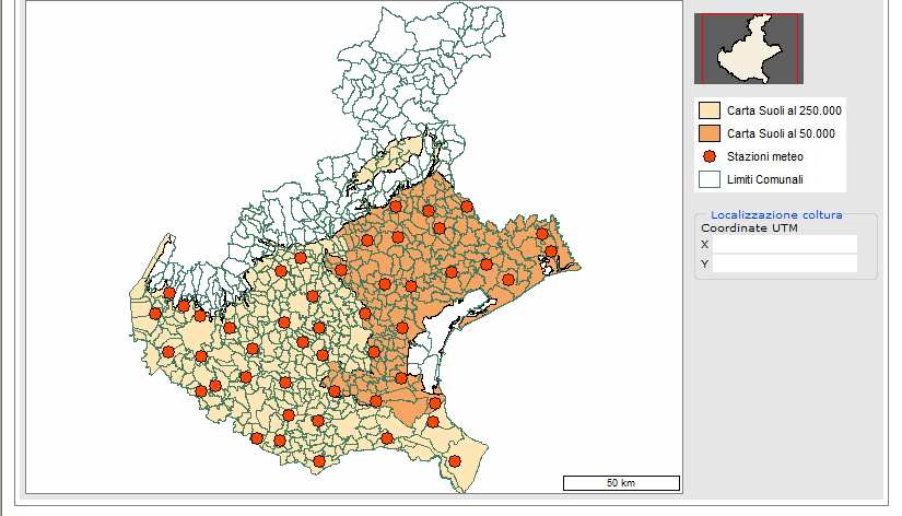 Teolo) Dati dei suoli (Servizio Osservatorio Suoli e Rifiuti) Dati