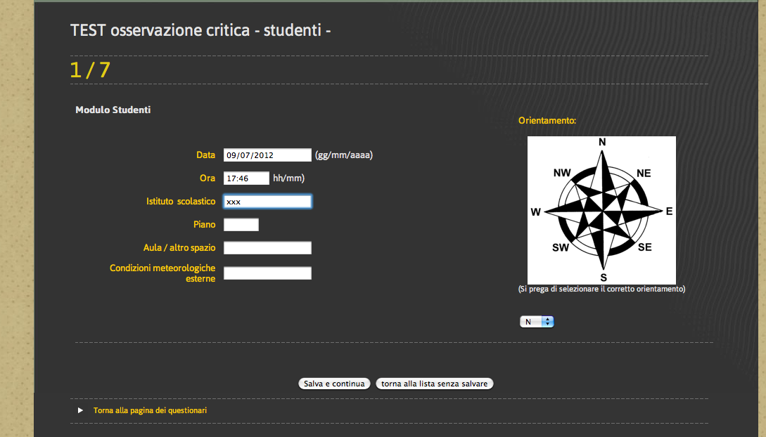 modulo lead teacher - modalità inserimento: si scarica il file word del test, si compila con i dati richiesti, si esegue l upload, si esegue invia file per salvare il test.