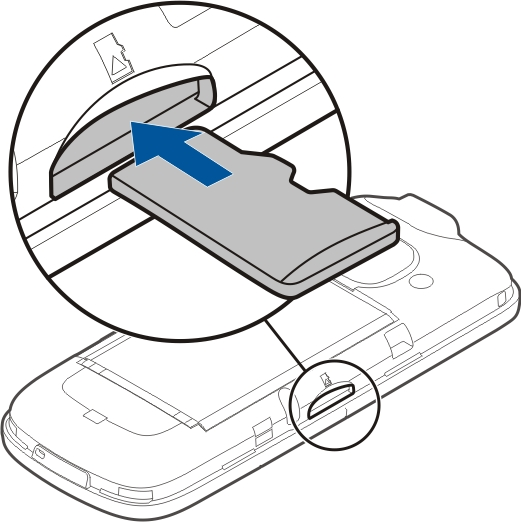 Operazioni preliminari 9 Rimuovere la seconda carta SIM Inserimento di una memory card Usare solo memory card compatibili approvate da Nokia per questo dispositivo.