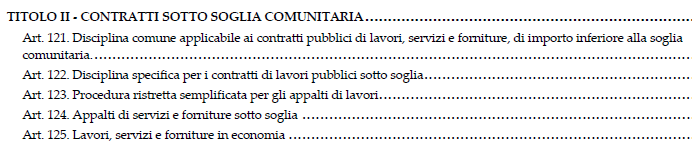 PARTE II Capo V - Principi relativi