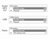 Introduzione 73 Selezionare la funzione Radio FM/AM o DAB Riproduzione audio CD/MP3/USB/ ipod/bluetooth o ingresso AUX esterno Premere il pulsante RADIO BAND per selezionare la radio FM/AM o DAB.