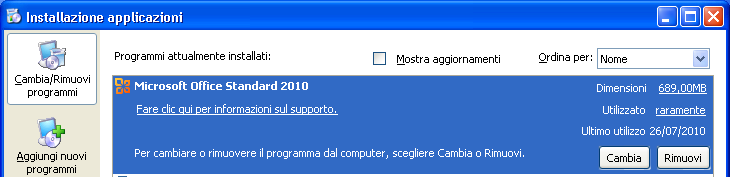 Al termine dell installazione selezionare Chiudi. Ignorare il paragrafo successivo.