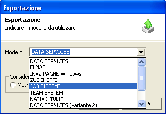 Stampa ed esportazione foglio presenze Per un qualsiasi periodo è prevista la stampa del foglio presenze obbligatorio che riepiloga per ogni giorno il numero di ore lavorate, straordinarie e di