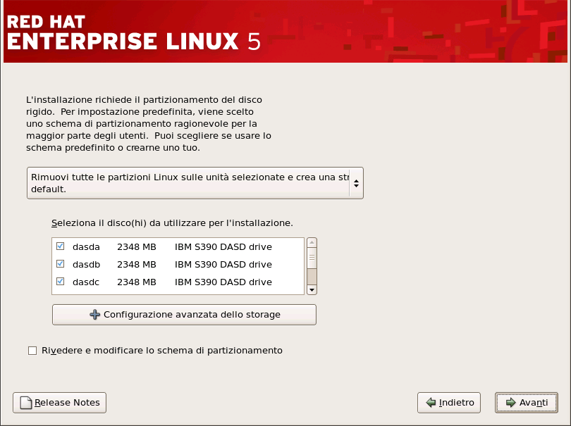 Red Hat Enterprise Linux 5 Installation Guide Attenzione L'Update Agent effettua un download per default, dei pacchetti aggiornati su /var/cache/yum/.