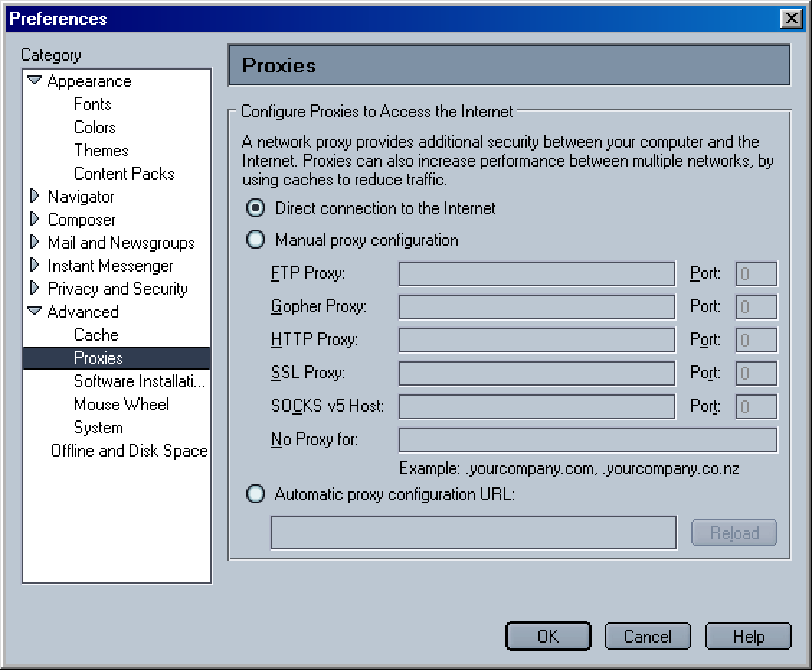 automatica" e "Utilizza un server proxy". Fare clic su "OK". Ancora un clic su "OK" nella pagina delle "Opzioni Internet".