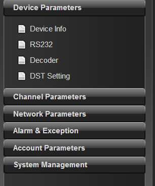 4.1 Device Parameters (Parametri dispositivo) Fare clic su "Device Parameters" (Parametri dispositivo)