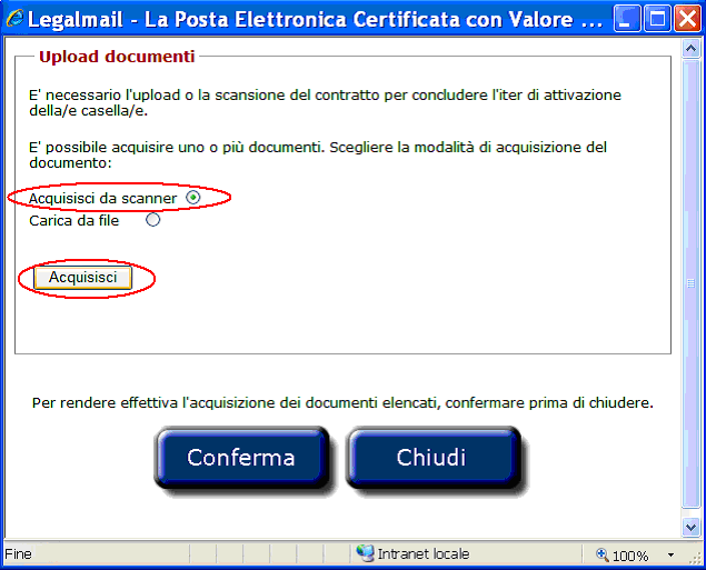 Se si dispone del contratto in formato cartaceo e di uno scanner, è sufficiente: