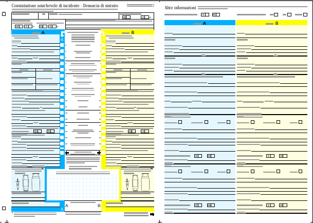 Il risarcimento diretto/2 Presentare la denuncia, compilata utilizzando il Modulo Blu, e la richiesta di risarcimento alla propria compagnia che, una volta accertata la totale o parziale ragione del