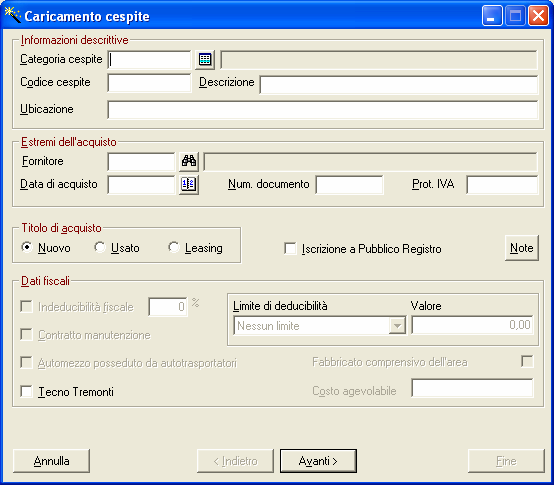 Dopo il salvataggio del movimento di acquisto, compare il wizard che permette il collegamento