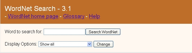 Wordnet WordNet è un database semantico-lessicale per la lingua inglese elaborato dall Università di Princeton, che si propone di organizzare, definire e descrivere i concetti espressi dai vocaboli.