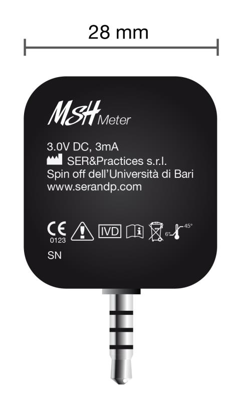 MSH METER Praticità Usabilità È un glucometro che si connette ad uno smartphone attraverso il jack audio.