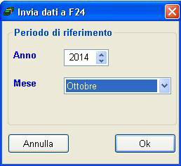 Fase 3 Invio dei dati a F24 da Argo Emolumenti Accedere al menù Altro \ Esportazione dati \ invia dati a F24.