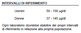 2. Ferro nel siero (SIDEREMIA) Ferro non legato all emoglobina, misurato con metodo colorimetrico e spesso in abbinamento con la Capacità Totale di Legare il Ferro.