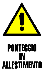 Allestimento ponteggio Estintore.