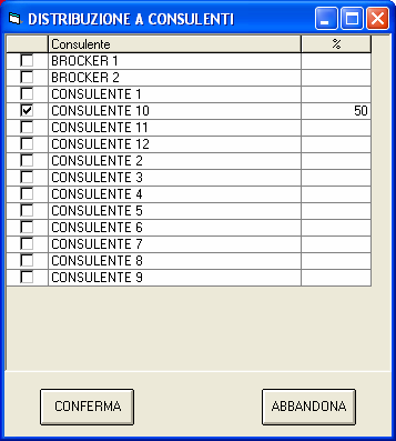 Nel caso di consulenti ci sarà una sezione che riporta le spese da fatturare. Si può selezionare un periodo (altrimenti vengono fatturate spese relative anche a mesi diversi).